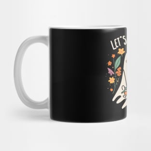 Halloween 'let's get spooky' colorful ghost Mug